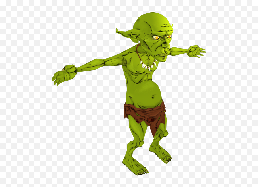 Download Goblin Character Texturing - Green Goblin Cartoon Png Emoji,Goblin Png