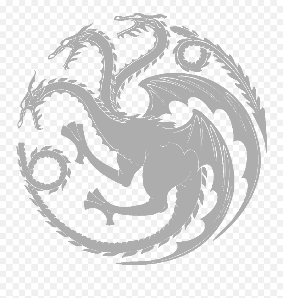 Game Of Thrones Dragon Logo Png Transparent Cartoon - Jingfm Sigil House Targaryen Emoji,Game Of Thrones Logo