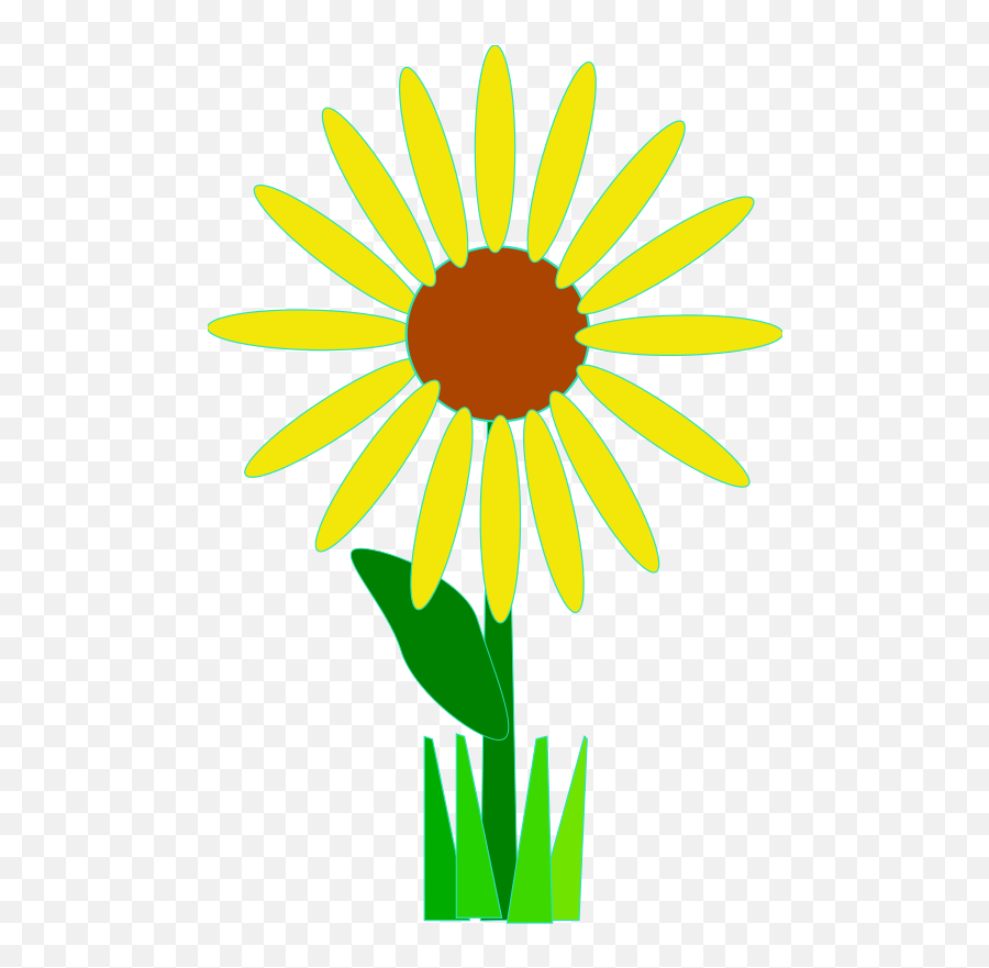 Free Clipart Flower Machovka - Clipart Yellow Flower Draw Emoji,Free Clipart Flowers