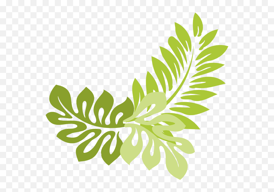 Transparent Jungle Leaves Clipart - Corner Leaves Border Design Emoji,Jungle Leaves Png