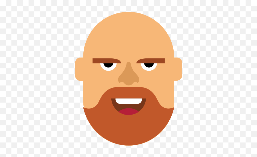 Free Man 1206088 Png With Transparent Background - Bald Cartoon Ginger Beard Emoji,Man Transparent Background
