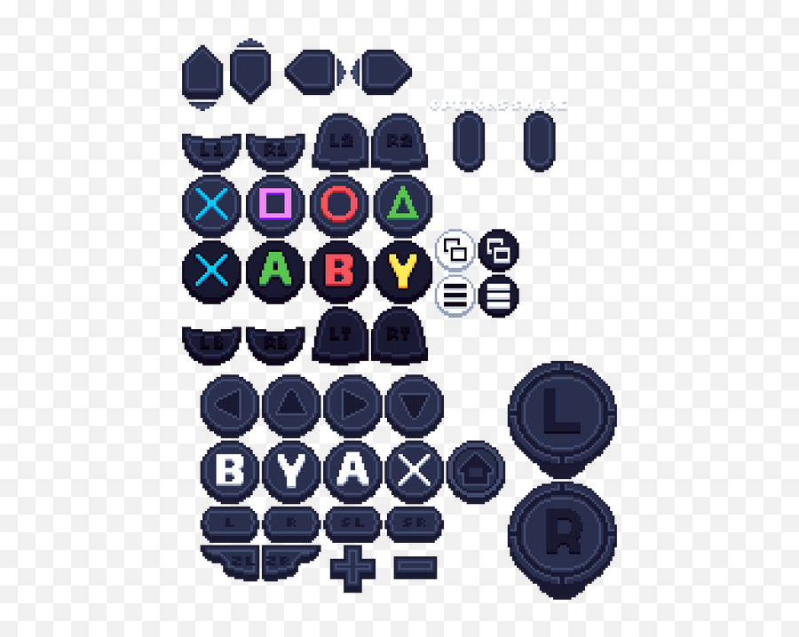 Switch Button Png - Ps4 Buttons Pixel Art Emoji,Buttons Png