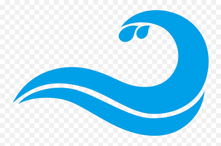 Blue Wave Png Transparent Image - Clipart Wave Png Emoji,Wave Transparent
