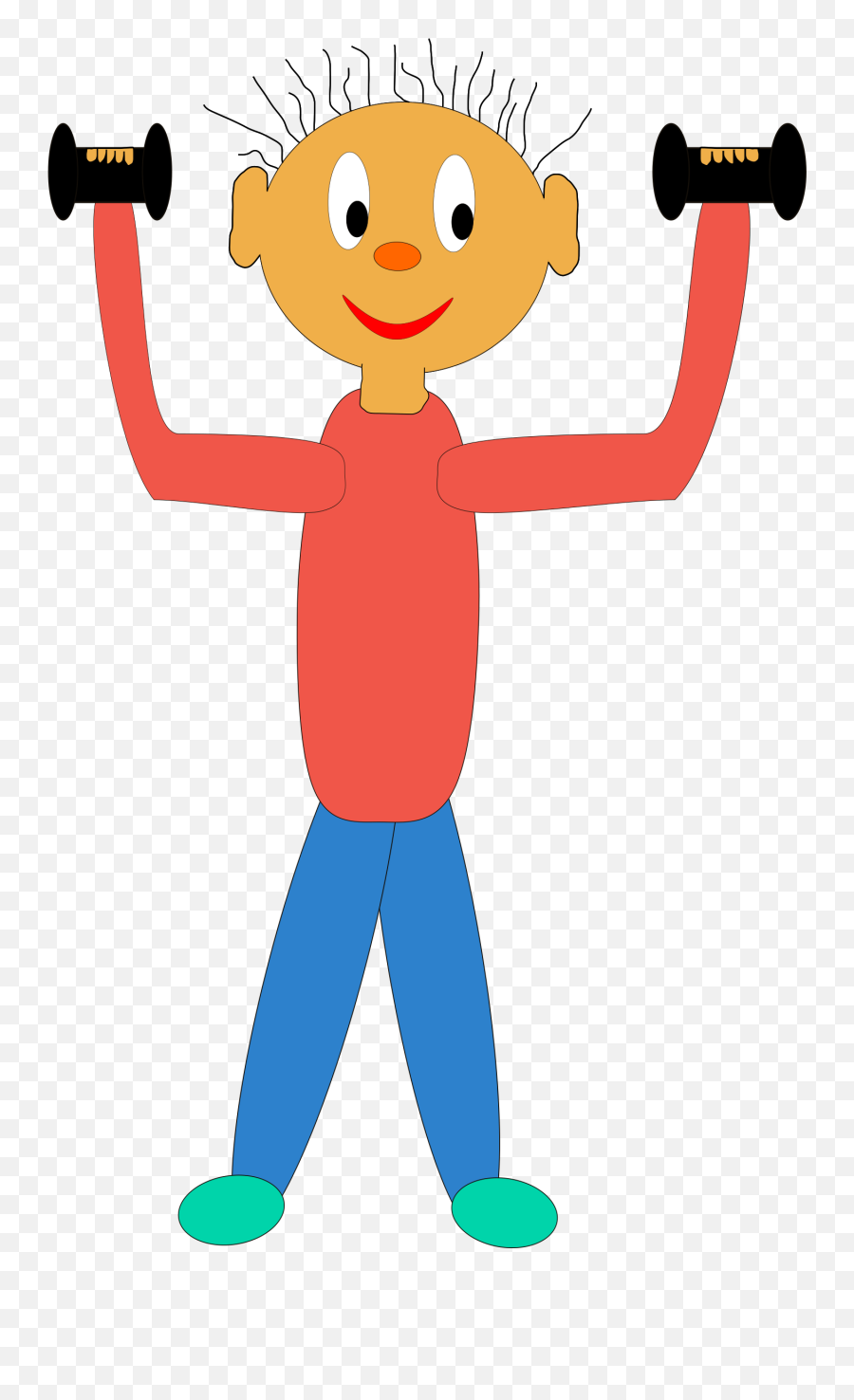 Strengthen - Kid Exercise Clipart Emoji,Exercising Clipart