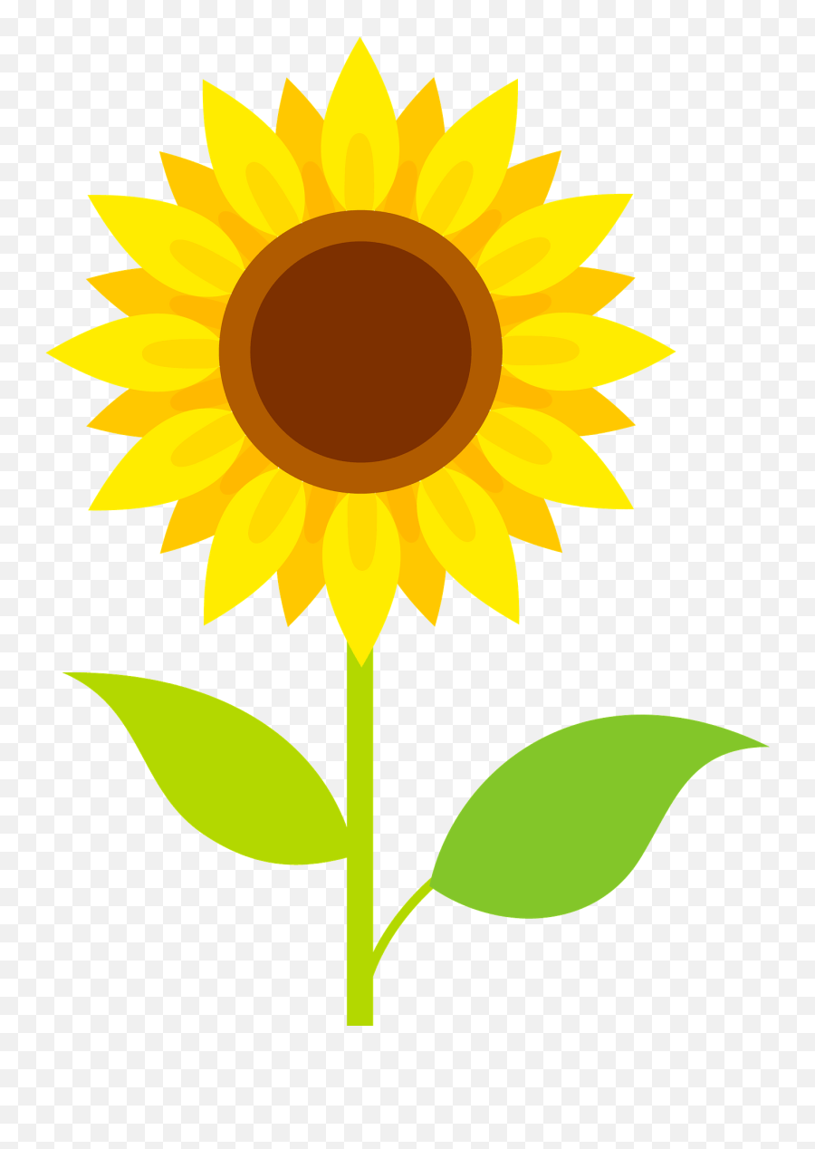 Sunflower Clipart - Sunflower Vector Free Emoji,Sunflower Clipart