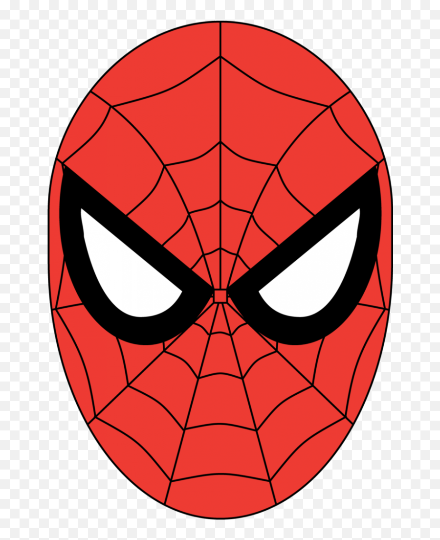 Spiderman Face No Background Clipart - Spiderman Face Png Emoji,Spiderman Face Png