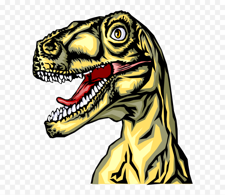 Vector Illustration Of Prehistoric Tyrannosaurus Rex - T Rex Dinosaur Emoji,Tyrannosaurus Rex Clipart