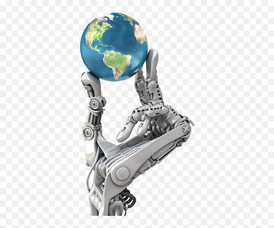 Robot Transparent Background Png - Robot Hand Holding Object Emoji,Robot Transparent Background