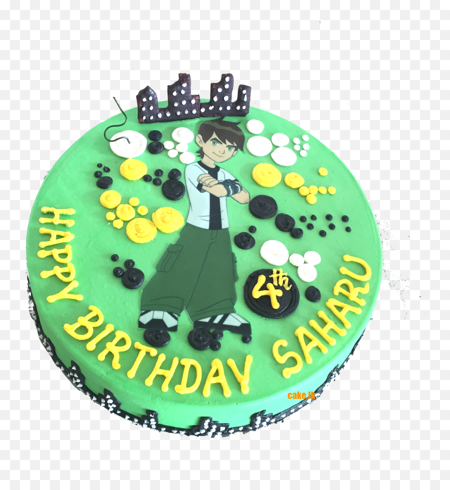Download Hd Birthday Cake - Ben Ten Birthday Cake Png Benten Birthday Cake Emoji,Birthday Cake Png