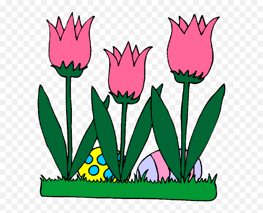 Easter In France - Flores Y Plantas Animadas Clipart Full Imagen Animada De Plantas Emoji,Easter Cross Clipart