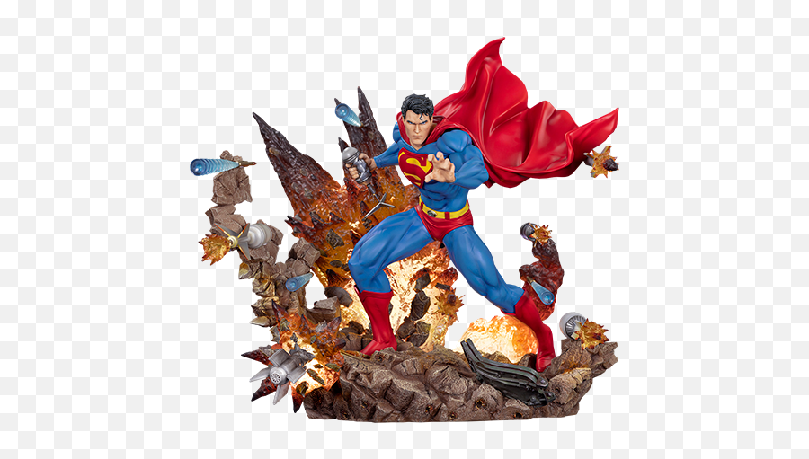 Superman For Tomorrow Statue Sideshow Collectibles Emoji,Superman Comic Png