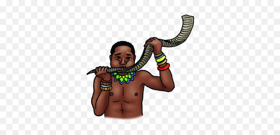 Kudu Horn - Traditional Instruments Of South Africa Emoji,Shofar Clipart
