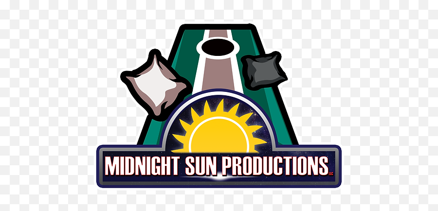 Cornhole Boards Midnight Sun Productions Wisconsin Emoji,Cornhole Logo