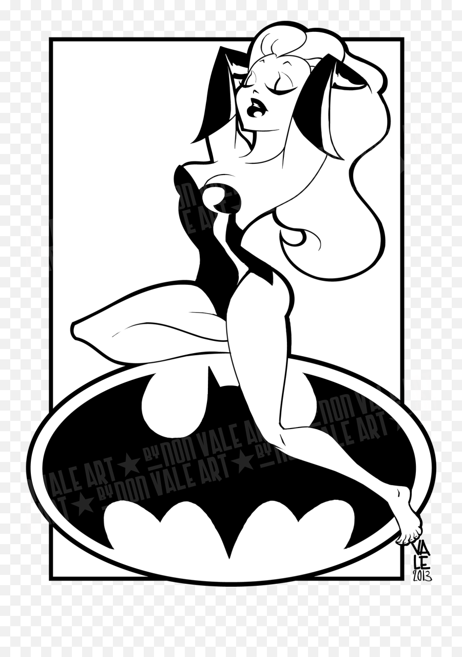Download Hd Poison Ivy Batman Clipart Black And White Emoji,Ivy Clipart Black And White