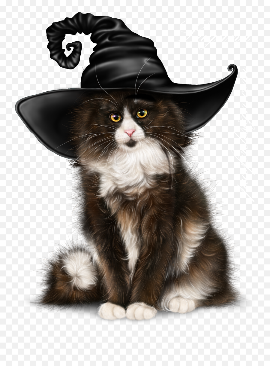 Pin By Cathlin M On Kot Clipart Cat Clipart Cute Animal - Costume Hat Emoji,Cat In The Hat Clipart