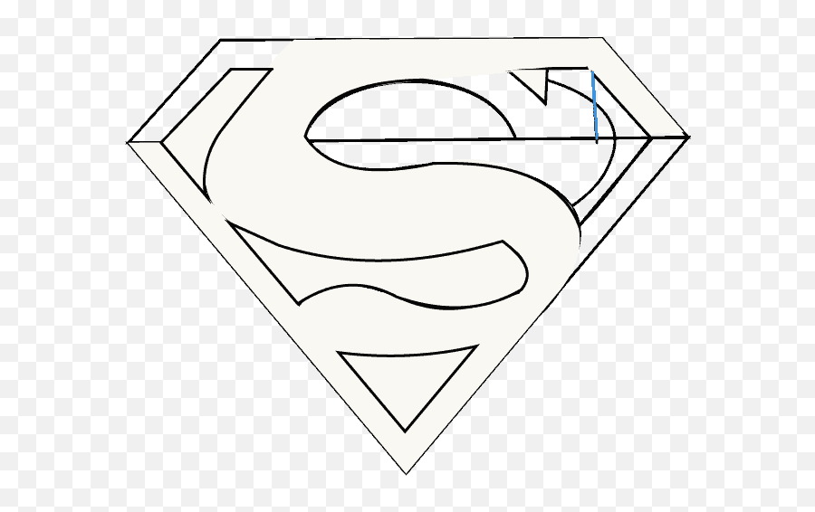 How To Draw Superman Logo Easy Step By Drawing Guides Png - Horizontal Emoji,Superman Logo