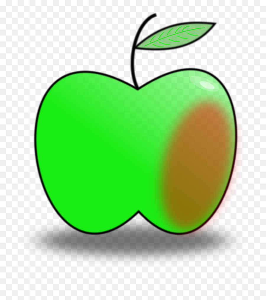 Clipartpicture Of Green Healthy Apple - Apple Emoji,Healthy Clipart