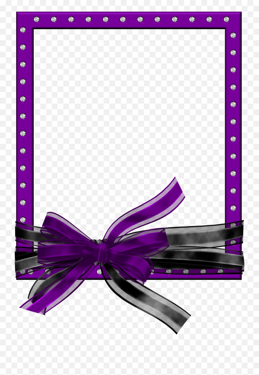 Clipart Illustration Of Purple Border - Purple Frames Emoji,Lavender Clipart