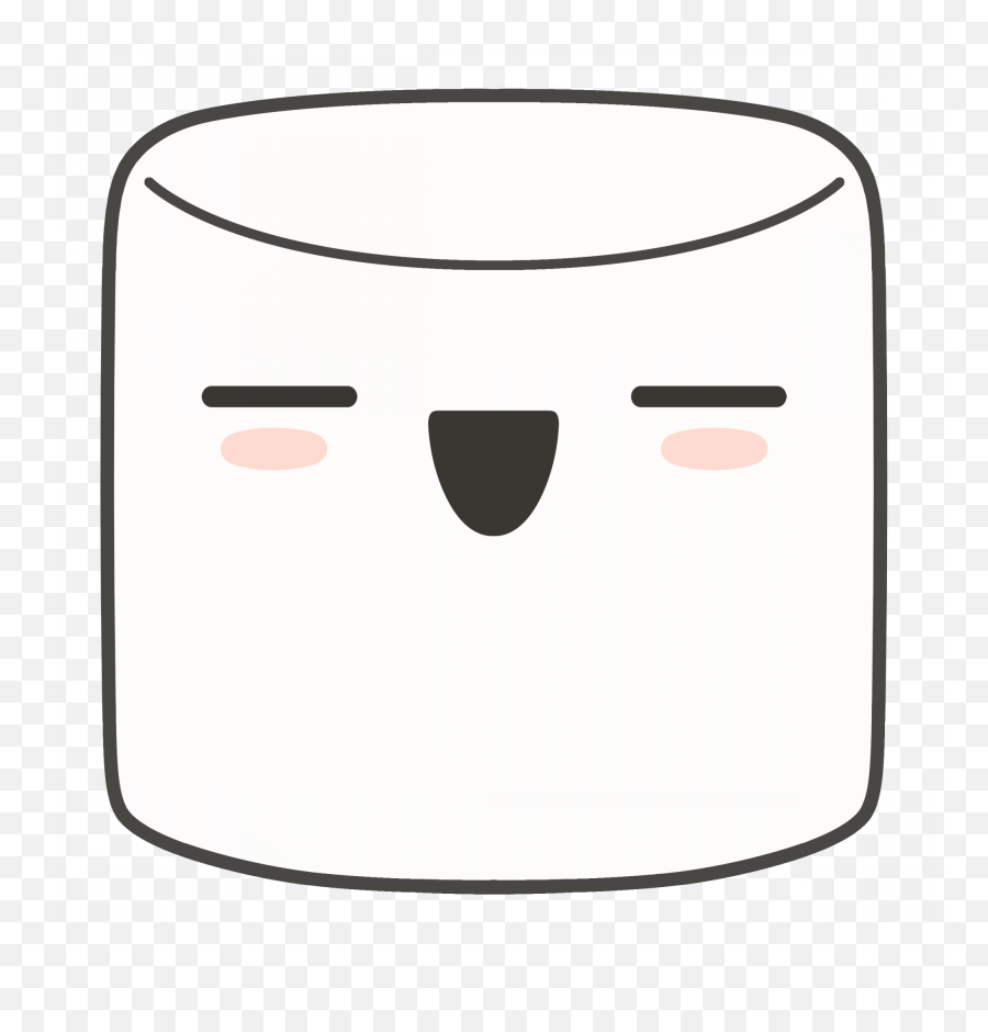 Cute Marshmallow Transparent Cartoon - Dot Emoji,Marshmallow Clipart