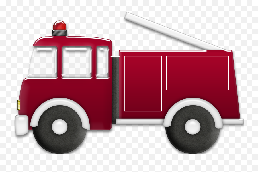 Firetruck Clipart Old Firetruck Old Transparent Free For - Cartoon Fire Truck Transparent Bg Emoji,Firetruck Clipart