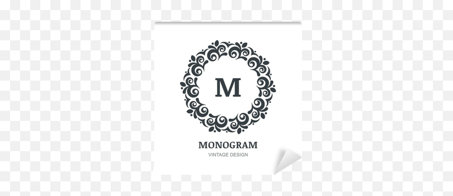 Elegant Monogram Design Template Emoji,Vintage Logo Design