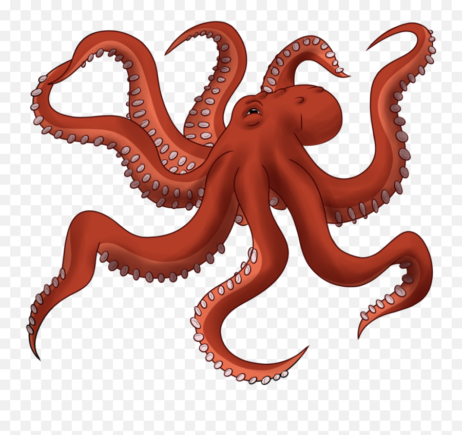Drawn Octopus Transparent Background - Giant Pacific Octopus Octopus Png Emoji,Octopus Clipart