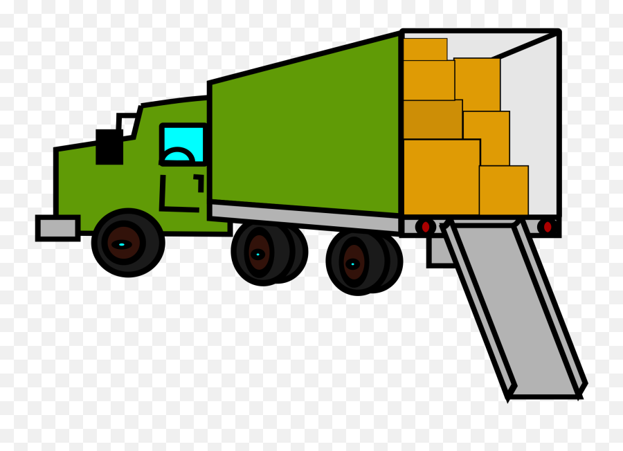 Moving Truck Clipart - Clipart Moving Truck Transparent Emoji,Truck Clipart