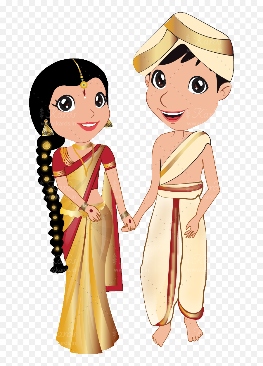 Groom Clipart Bengali Wedding Card - Husband Happy Wedding Anniversary Wishes Emoji,Bride And Groom Clipart
