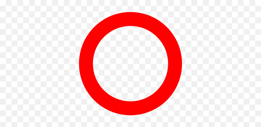 Red Circle Free Png Transparent - Red Ring Clipart Emoji,Red Dot Png