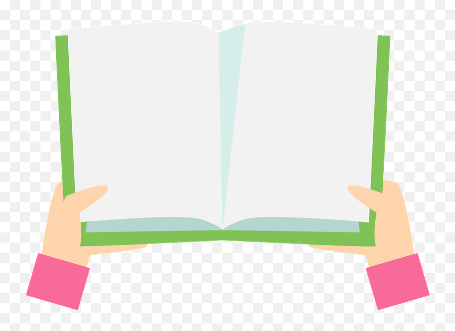 Hands Holding An Open Book Clipart - Holding An Open Book Clipart Emoji,Open Book Clipart