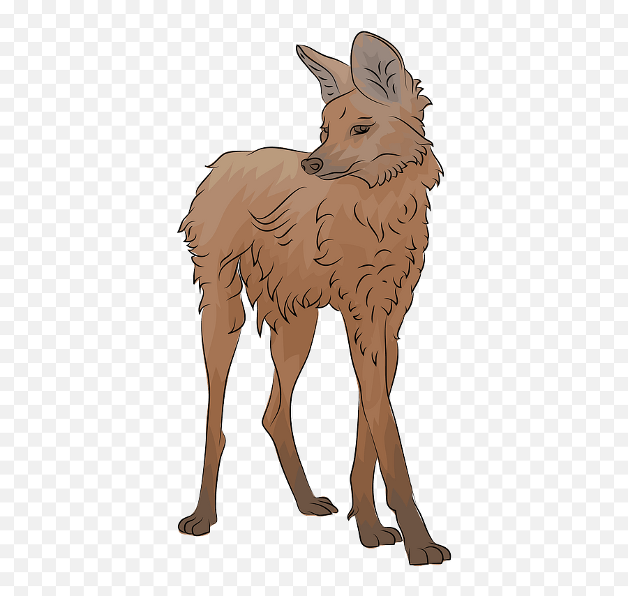 Maned Wolf Clipart Free Download Transparent Png Creazilla - Clip Art Emoji,Wolf Clipart