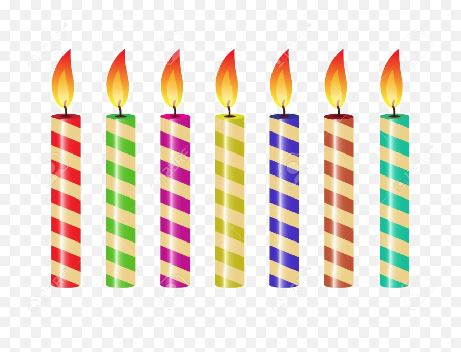 Birthday Candles Png Free Download - Striped Candles Emoji,Candles Png