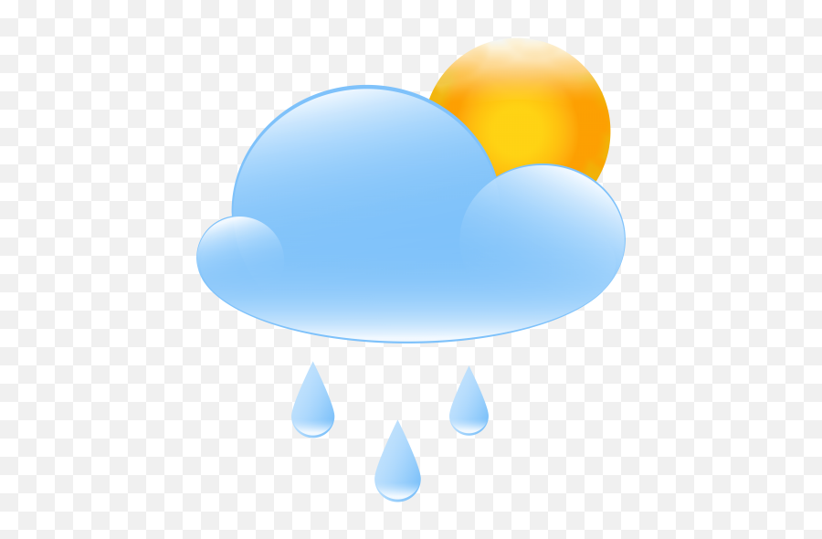 Partly Cloudy Partly Sunny Skies Return But Cooler 4 Blue - Weather Icon Rainy Transparent Background Emoji,Return Clipart