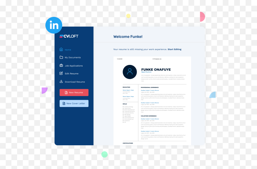 Cvloft - Kickstart Your Career Journey With A Great Resume Vertical Emoji,Resume Logo