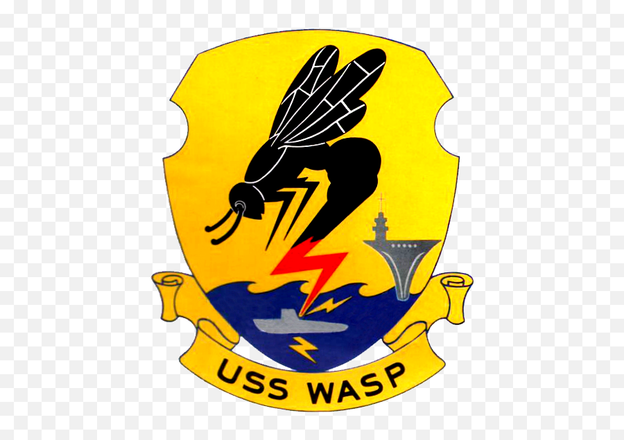 Uss Wasp Insignia In - Wasp Insignia Emoji,Wasp Logo