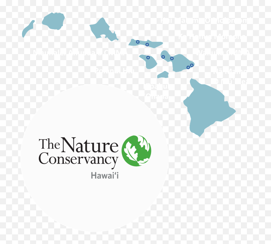 Tnc - White On Black Hawaiian Islands Emoji,Nature Conservancy Logo