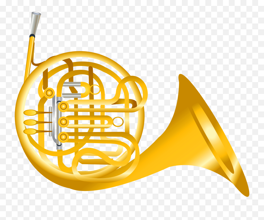 French Horn Transparent Png Clipart - Spain Emoji,Trumpet Clipart