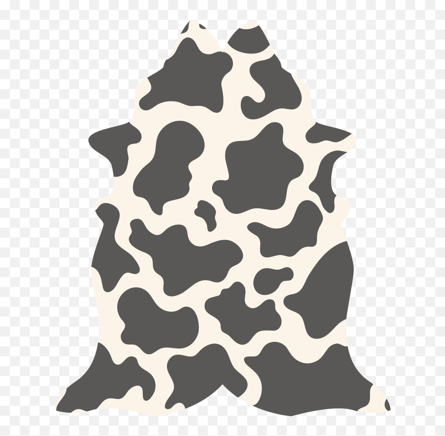 Cow Shape Animal Print Vinyl Rug - Tenstickers Emoji,Zebra Print Clipart