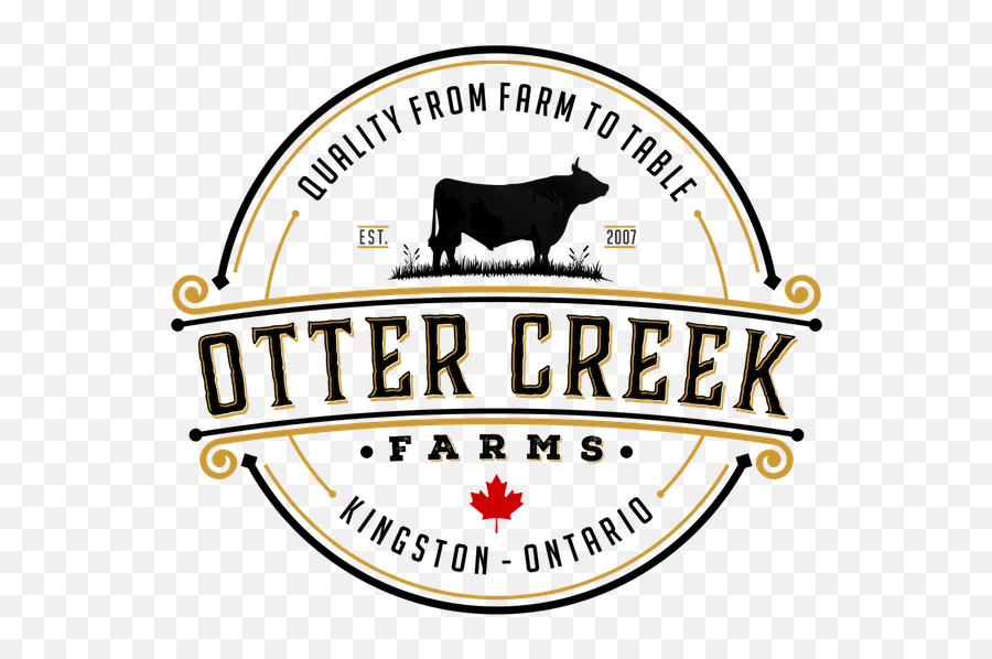 Otter Creek Farm Logo Black Gold Png Copy - Master Builders Emoji,Otter Logo