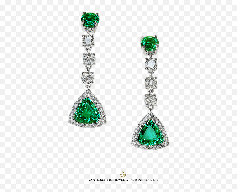 Dangling Emerald And Diamond Earrings Emoji,Diamond Earring Png
