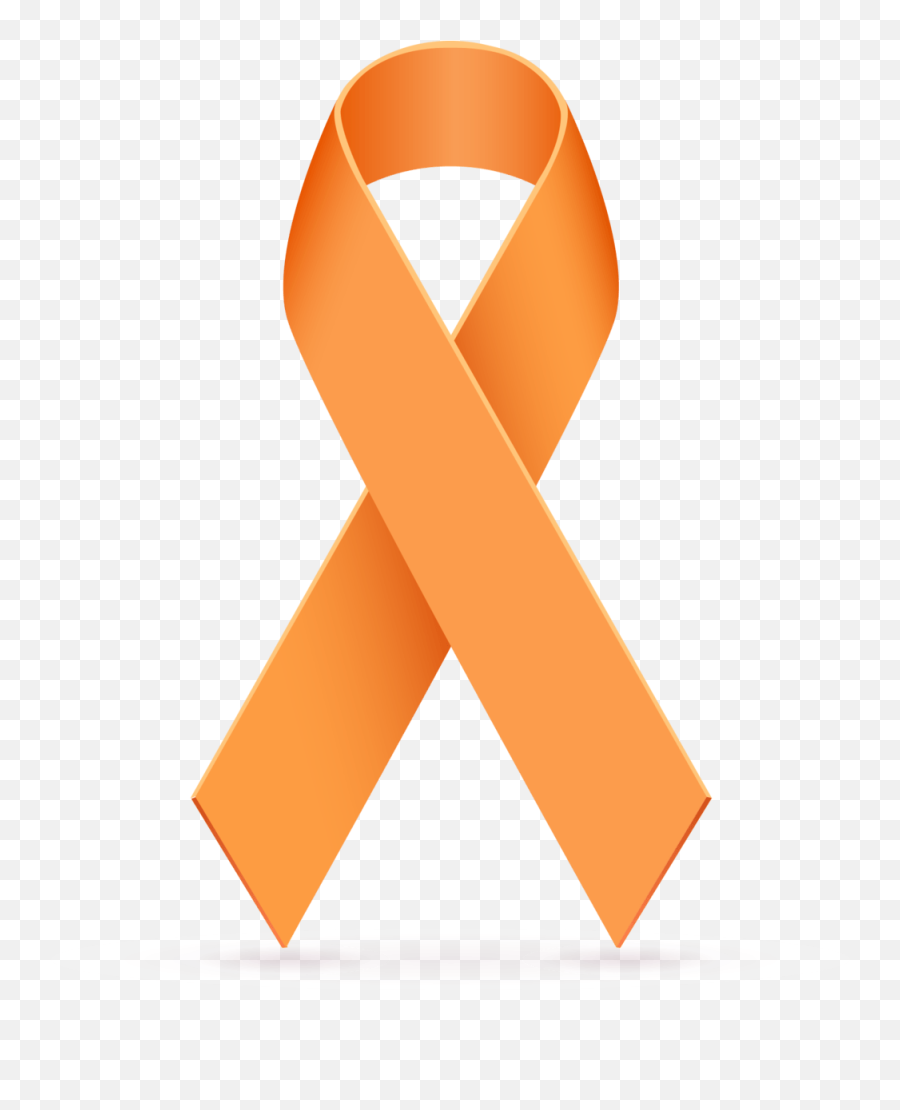 Leukemia Clipart - Leukemia Orange Ribbon Emoji,Cancer Ribbon Clipart