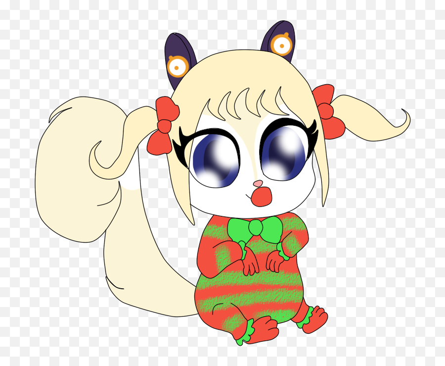 Baby Seeu Squirrel In Christmas Pjs By - Pajamas Clipart Fictional Character Emoji,Pajama Day Clipart