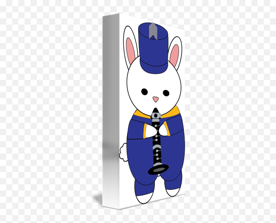 Bunny Rabbit Marching Band Clarinet - Costume Hat Emoji,Marching Band Clipart