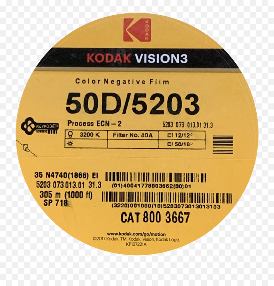 Kodak V3 50d 2019 Mono No Aware - Kodak Vision 3 Label Emoji,Kodak Logo