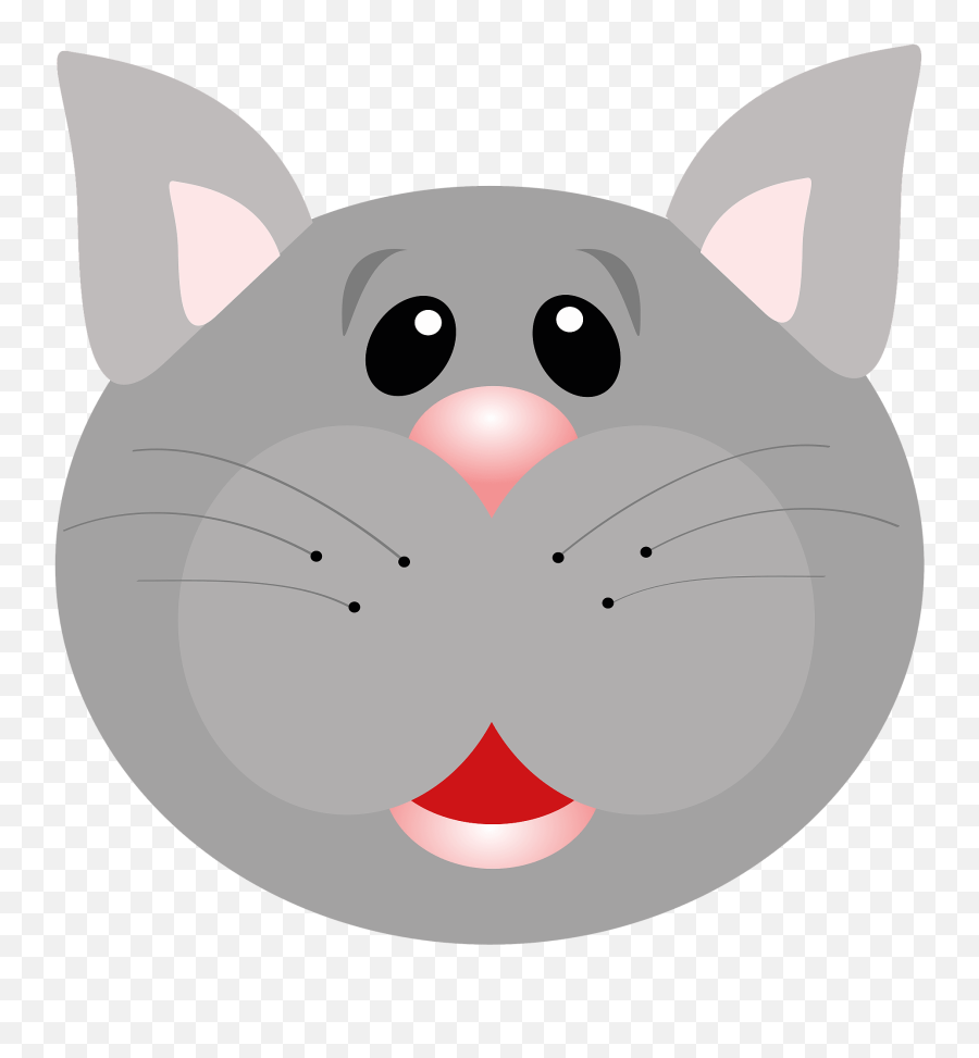 Free Clip Art - Png Clipart Of Animal Face Mask Emoji,Cats Clipart