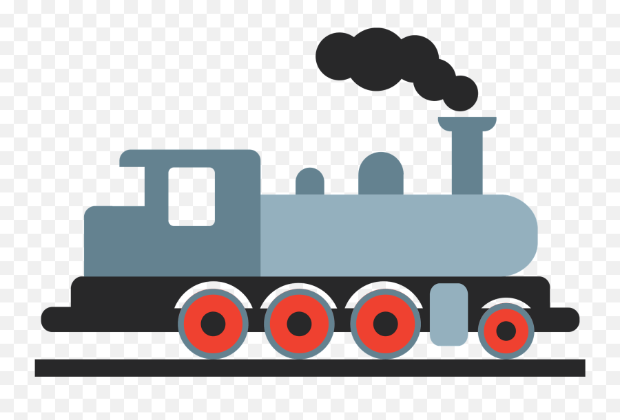 Steam Locomotive Clipart - Cylinder Emoji,Steam Clipart