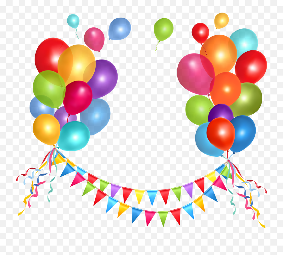 Balloons Png Transparent Png Image - Birthday Decorations Hd Png Emoji,Balloons Png