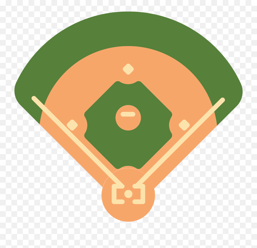 Baseball Diamond Clipart - Baseball Diamond Emoji,Diamond Clipart