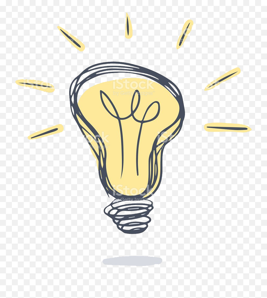 Drawing Clip Art - Transparent Aesthetic Light Bulb Emoji,Lightbulb Clipart