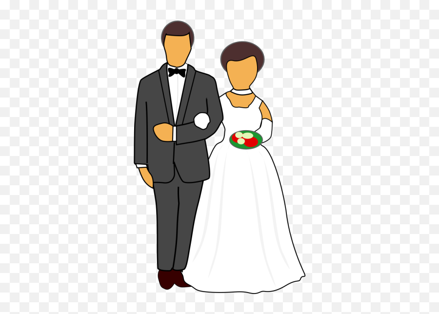 Index Of - Husband And Wife Wedding Cartoon Emoji,Wedding Clipart